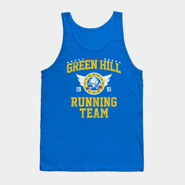 Green Hill Running Team Tank Top by huckblade